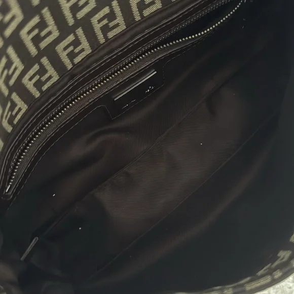 FENDI Vintage Brown Zucca Canvas Baguette shoulder bag - Picture 11 of 12